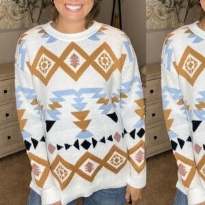 Aztec sweater pullover